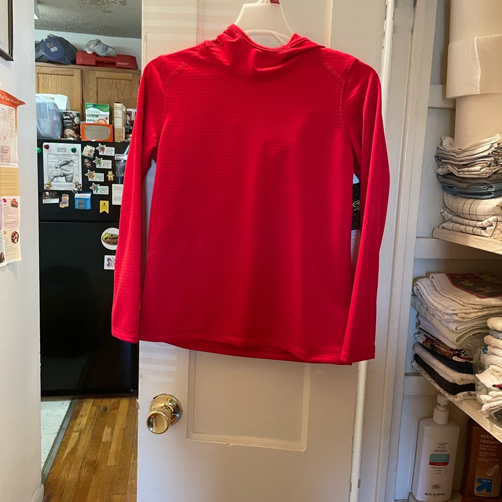 Brand New Boys Red Long Sleeve Hoodie size L (10-12)
